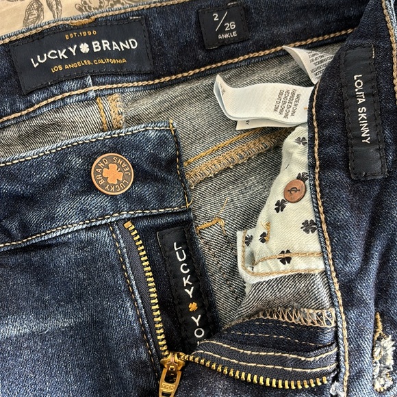 🍀Lucky Brand Lolita Skinny Ankle Jean | Size 2 / 26 - Picture 6 of 7